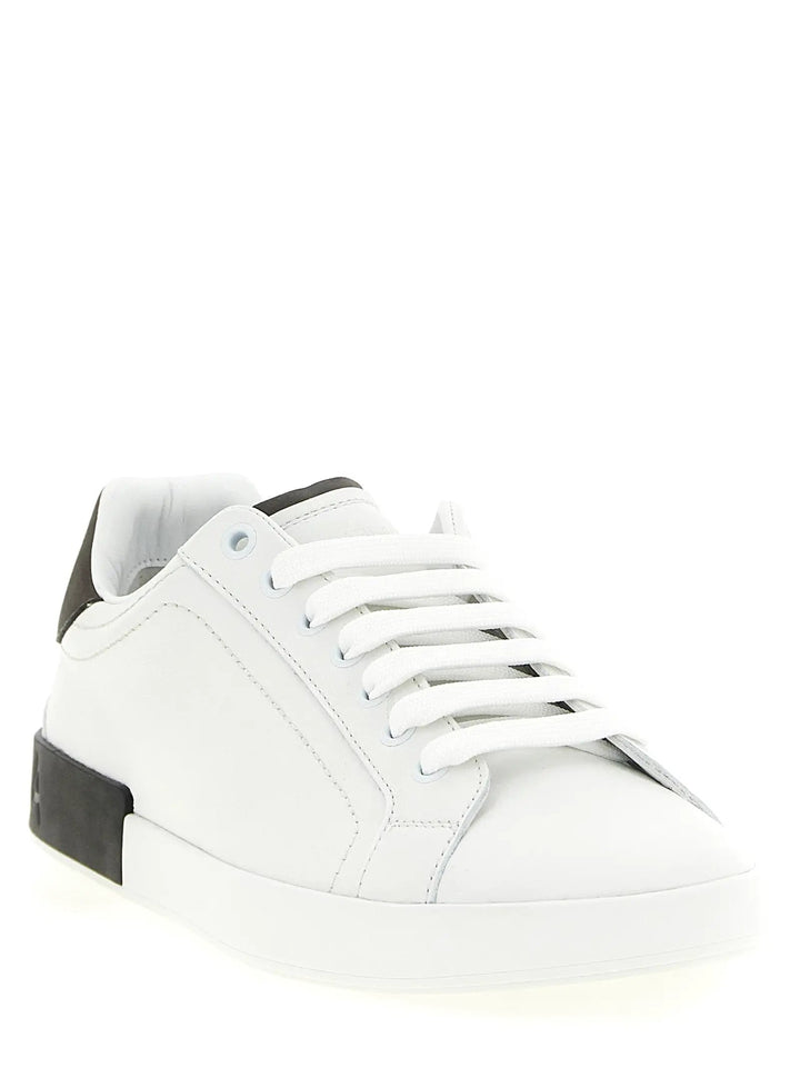 Dolce &amp; Gabbana Sample Sale | Dolce &amp; Gabbana White Calfskin Low Top Sneakers - | Designer outlet