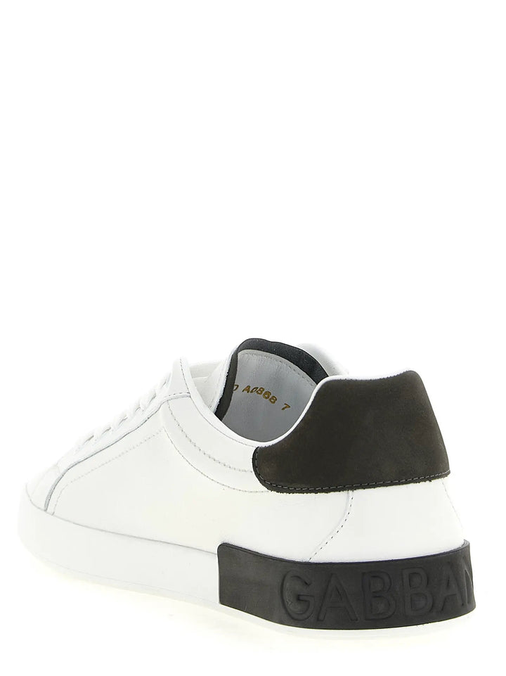 Dolce &amp; Gabbana Sample Sale | Dolce &amp; Gabbana White Calfskin Low Top Sneakers - | Designer outlet