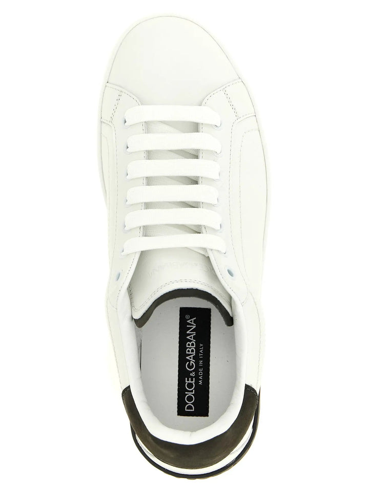 Dolce &amp; Gabbana Sample Sale | Dolce &amp; Gabbana White Calfskin Low Top Sneakers - | Designer outlet