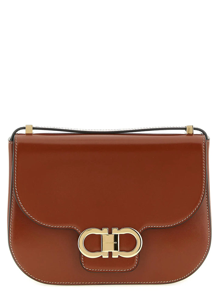 Ferragamo Sample Sale | Ferragamo Brown Calfskin Crossbody Bag - | Designer outlet