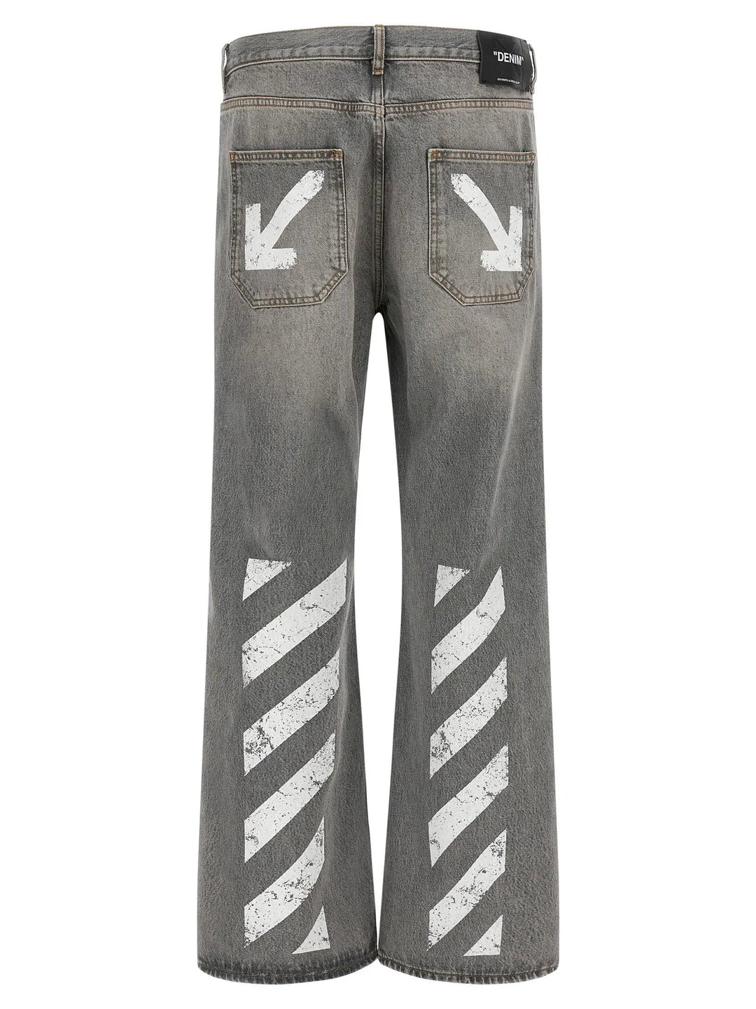 Off-White Sample Sale | Off-White Gray Cotton Relaxed Fit Jeans - | Designer outlet