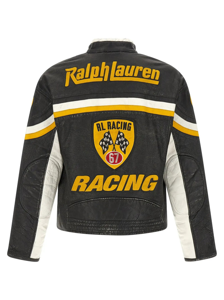 Polo Ralph Lauren Sample Sale | Polo Ralph Lauren Black Cowhide Leather Jacket - | Designer outlet