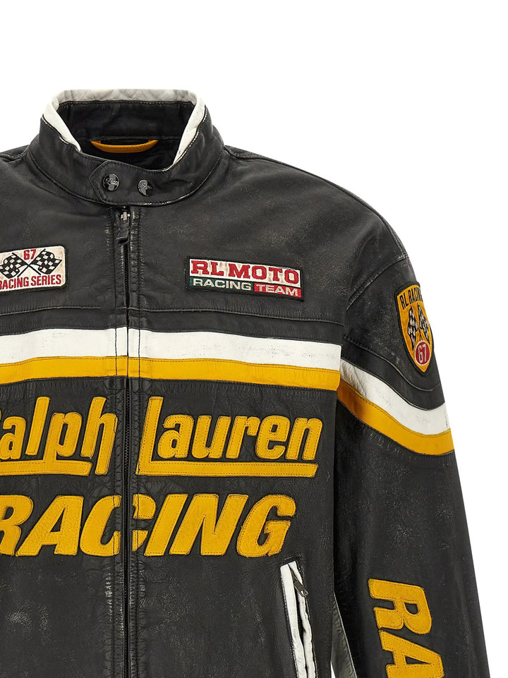 Polo Ralph Lauren Sample Sale | Polo Ralph Lauren Black Cowhide Leather Jacket - | Designer outlet