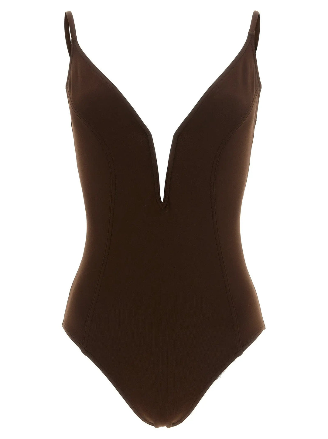 Eres Sample Sale | Eres Brown Polyamide One-Piece Swimsuit - | Designer outlet