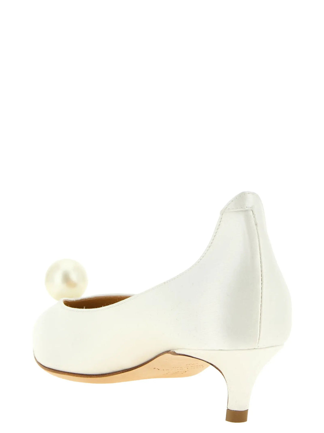 Magda Butrym Sample Sale | Magda Butrym White Viscose Mid Heel Pumps - | Designer outlet
