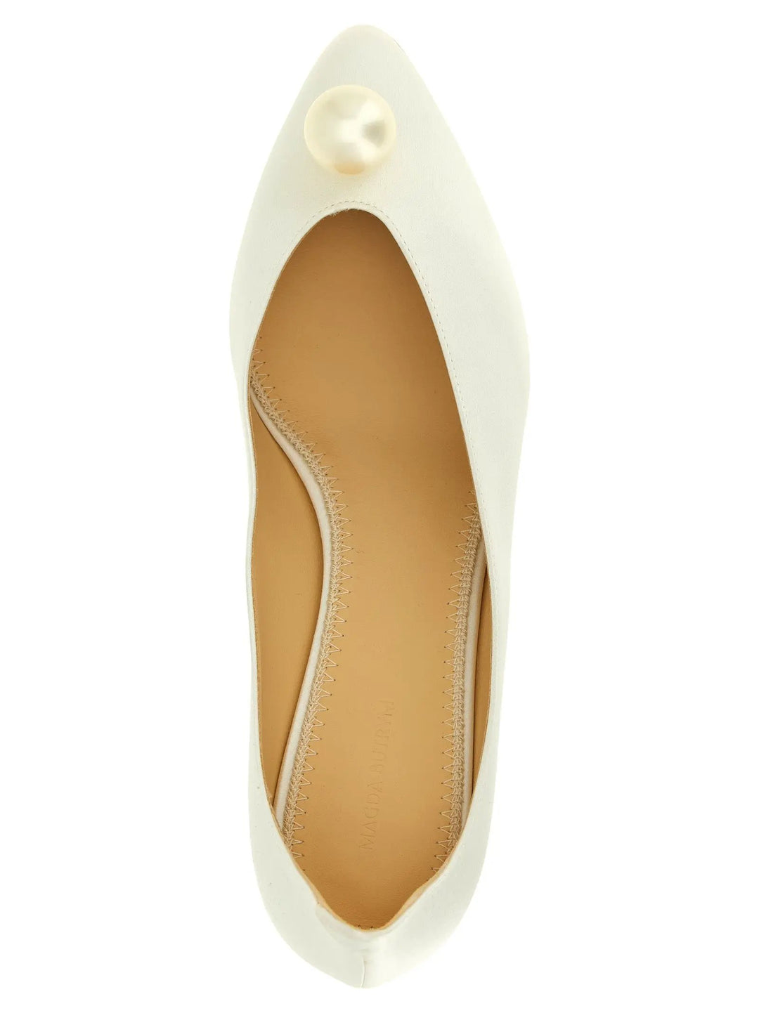 Magda Butrym Sample Sale | Magda Butrym White Viscose Mid Heel Pumps - | Designer outlet