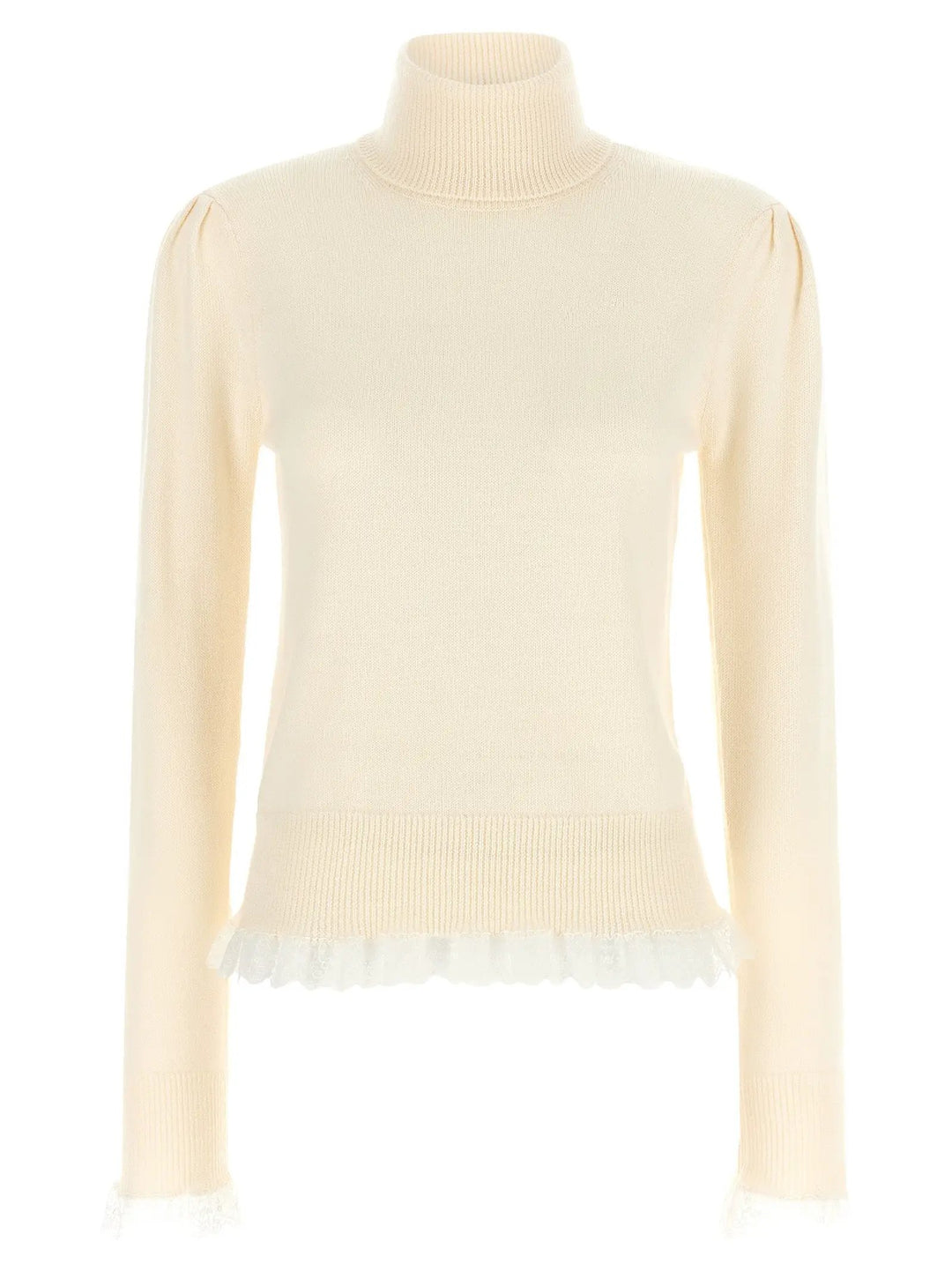Ganni Sample Sale | Ganni White Merino Wool Cardigan - | Designer outlet