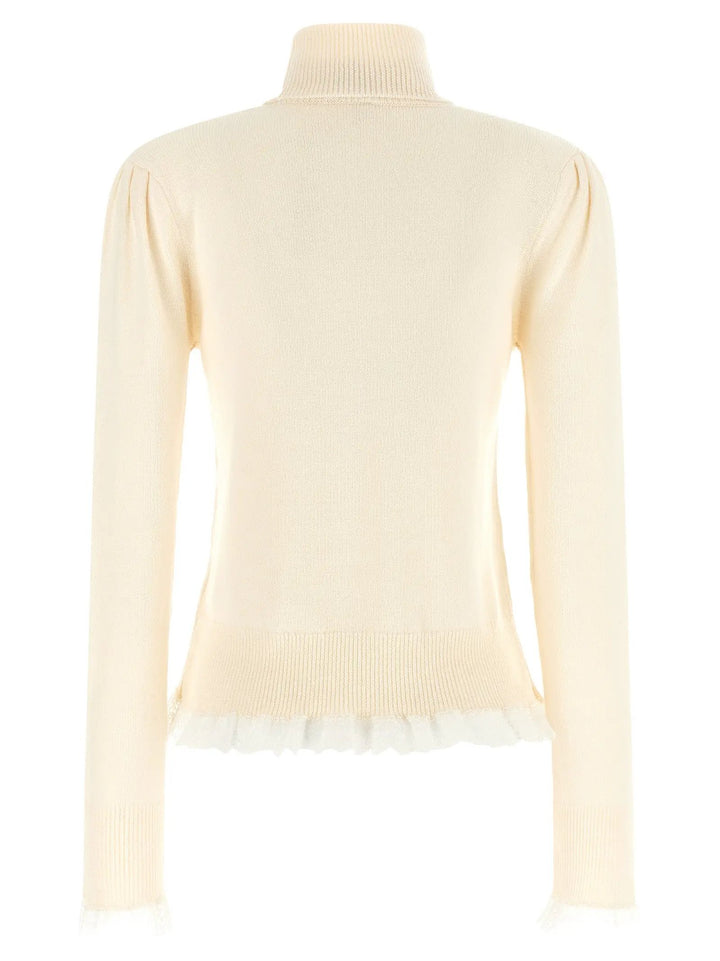 Ganni Sample Sale | Ganni White Merino Wool Cardigan - | Designer outlet