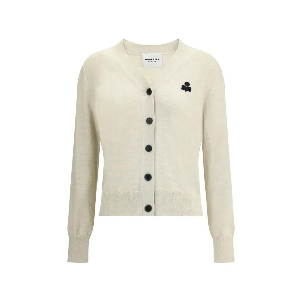 Isabel Marant Étoile Sample Sale | Isabel Marant Étoile White Cotton Cardigan - | Designer outlet