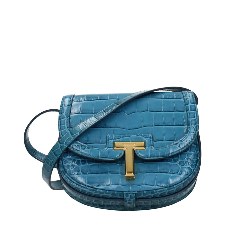 Tom Ford Sample Sale | Tom Ford Light Blue Leather Crossbody Bag - | Designer outlet