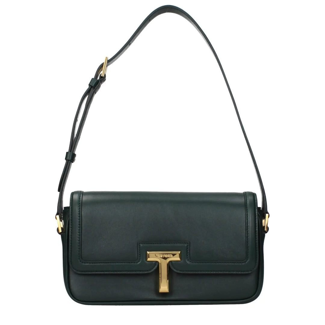 Tom Ford Sample Sale | Tom Ford Green Leather Shoulder Bag - | Designer outlet