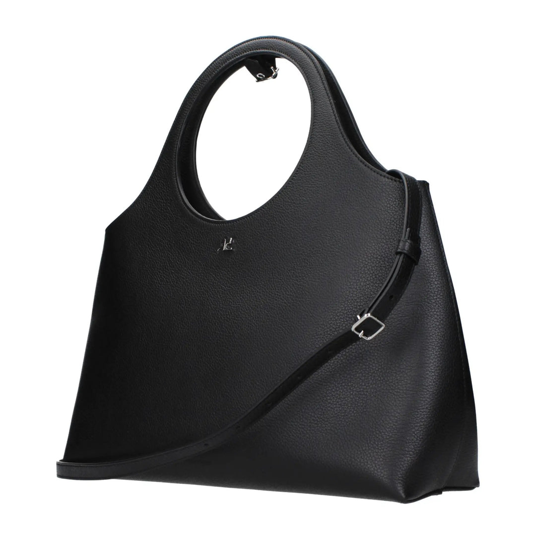 Courrèges Sample Sale | Courrèges Black Leather Handbag - | Designer outlet