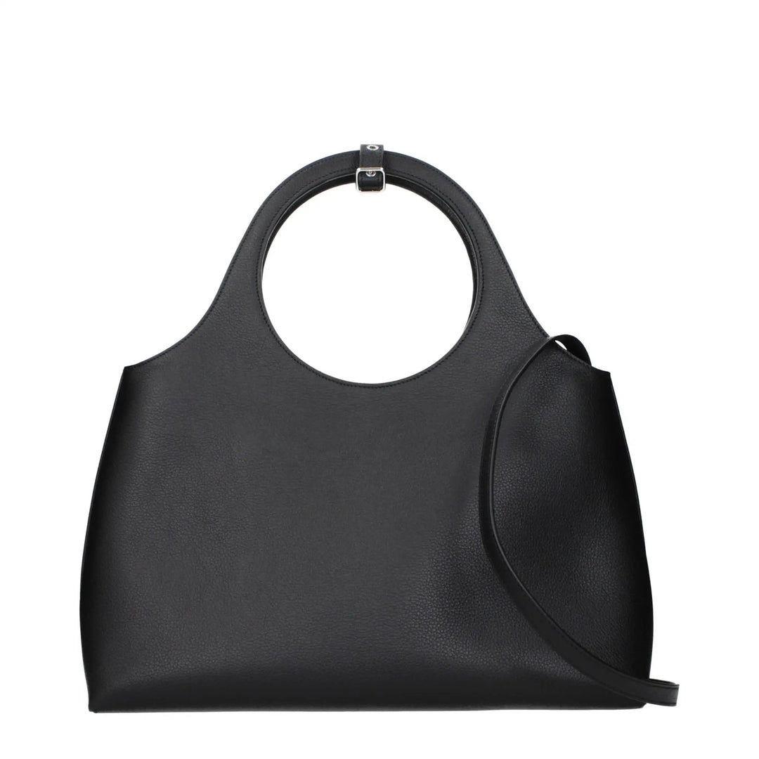 Courrèges Sample Sale | Courrèges Black Leather Handbag - | Designer outlet