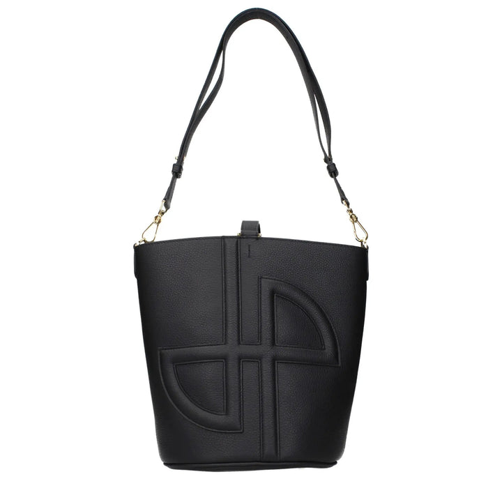Patou Sample Sale | Patou Black Leather Crossbody Bag - | Designer outlet