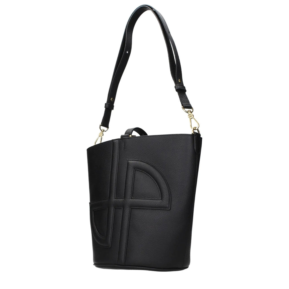 Patou Sample Sale | Patou Black Leather Crossbody Bag - | Designer outlet