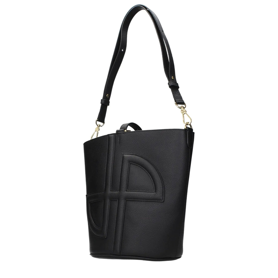 Patou Sample Sale | Patou Black Leather Crossbody Bag - | Designer outlet
