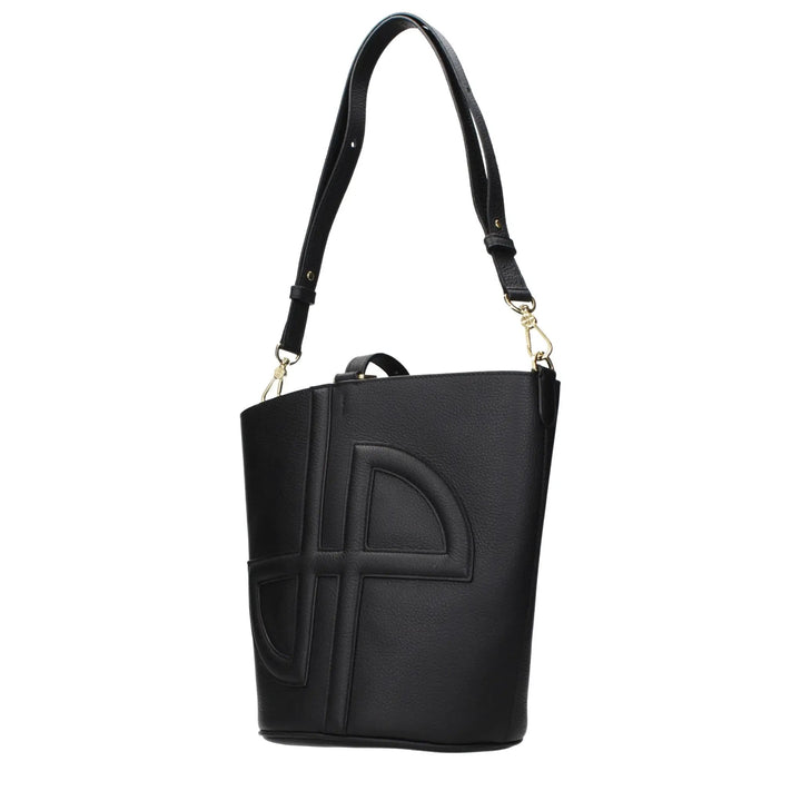Patou Sample Sale | Patou Black Leather Crossbody Bag - | Designer outlet