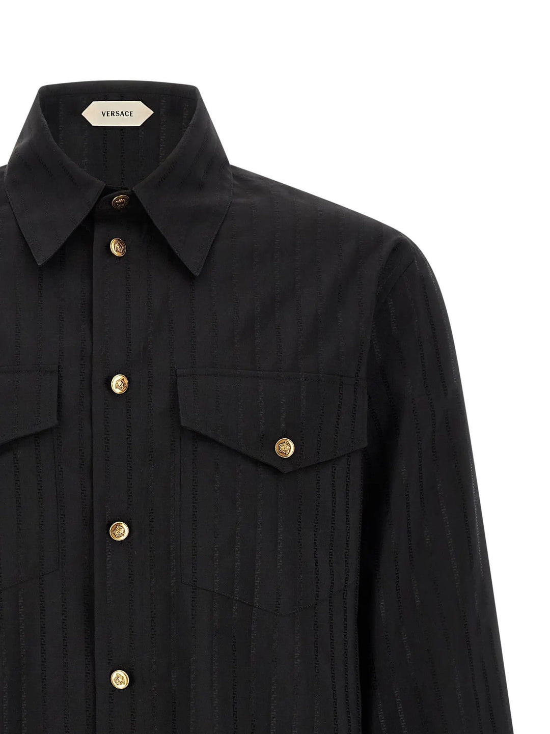 Versace Sample Sale | Versace Black Cotton Blouse - | Designer outlet