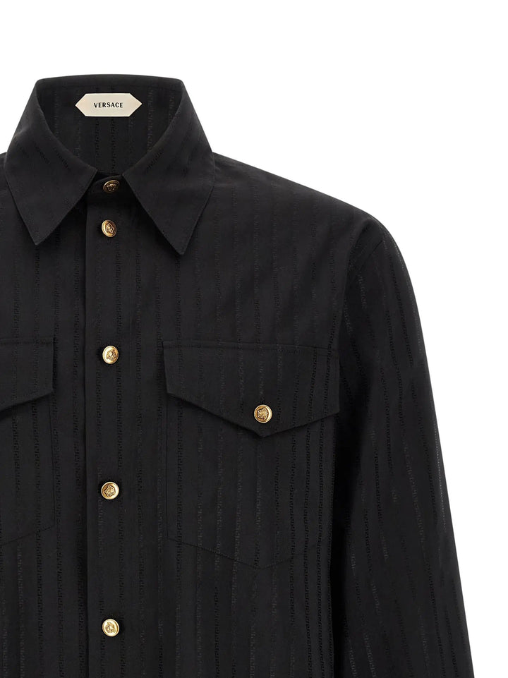 Versace Sample Sale | Versace Black Cotton Blouse - | Designer outlet