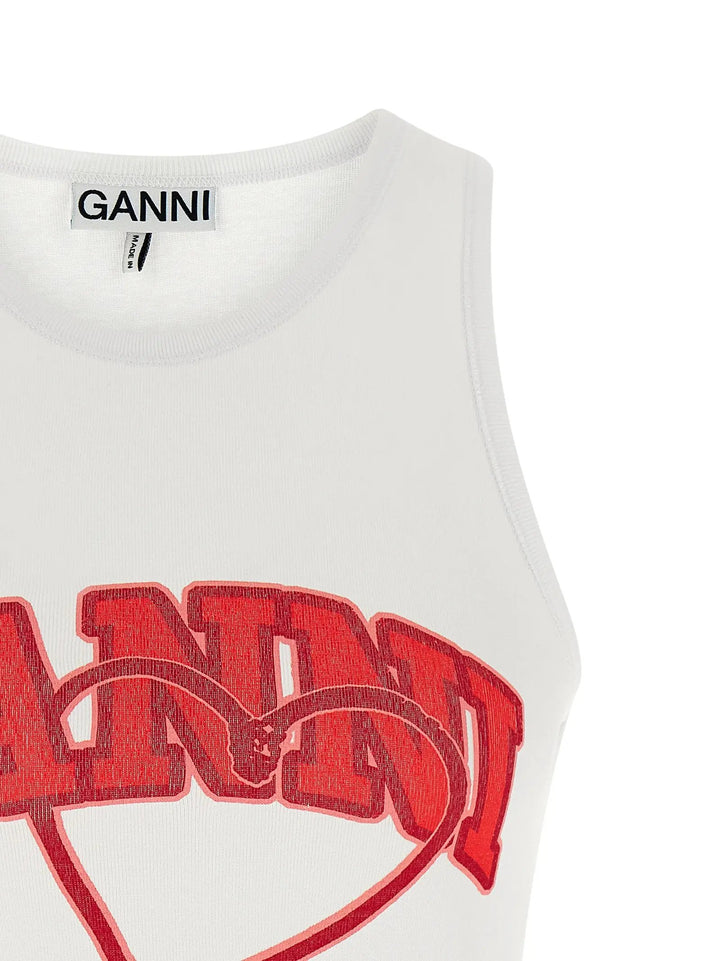 Ganni Sample Sale | Ganni Red Organic Cotton Tank Tops - | Designer outlet