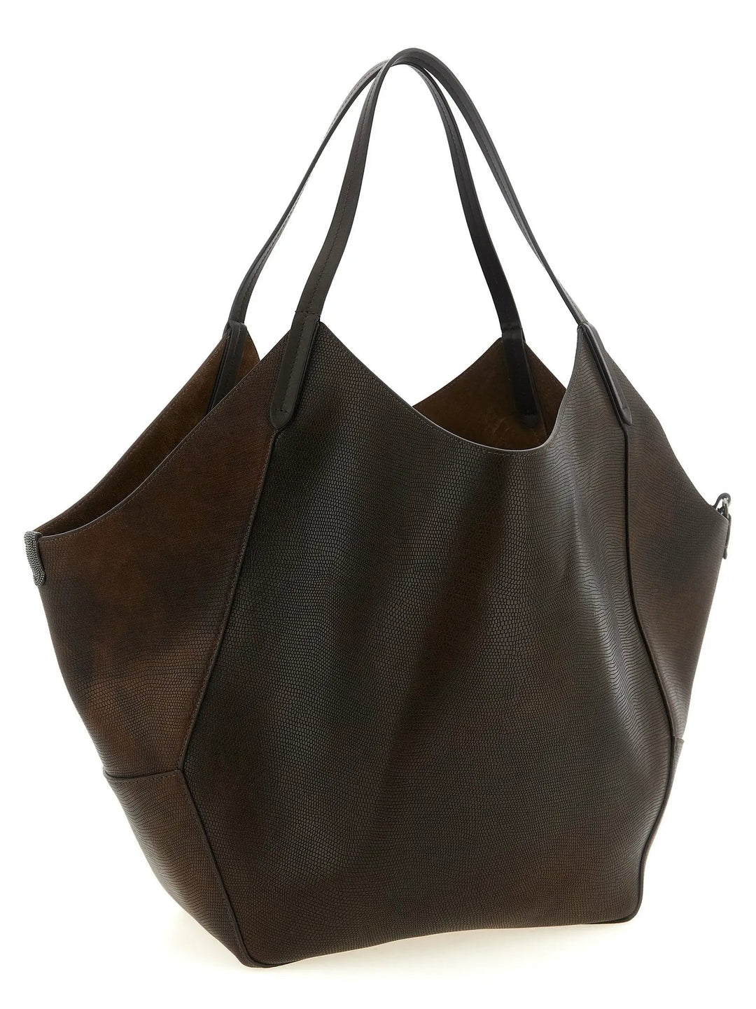 Brunello Cucinelli Sample Sale | Brunello Cucinelli Brown Calfskin Tote Bag - | Designer outlet