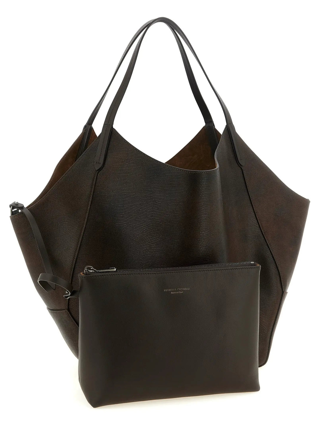 Brunello Cucinelli Sample Sale | Brunello Cucinelli Brown Calfskin Tote Bag - | Designer outlet