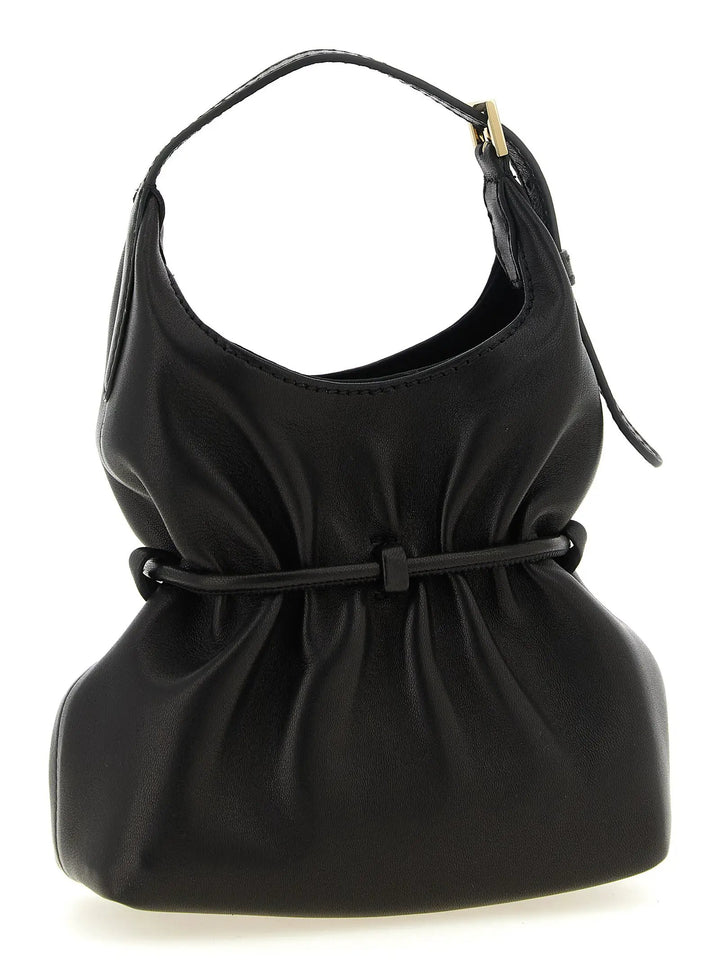 Balmain Sample Sale | Balmain Black Lamb Leather Handbag - | Designer outlet