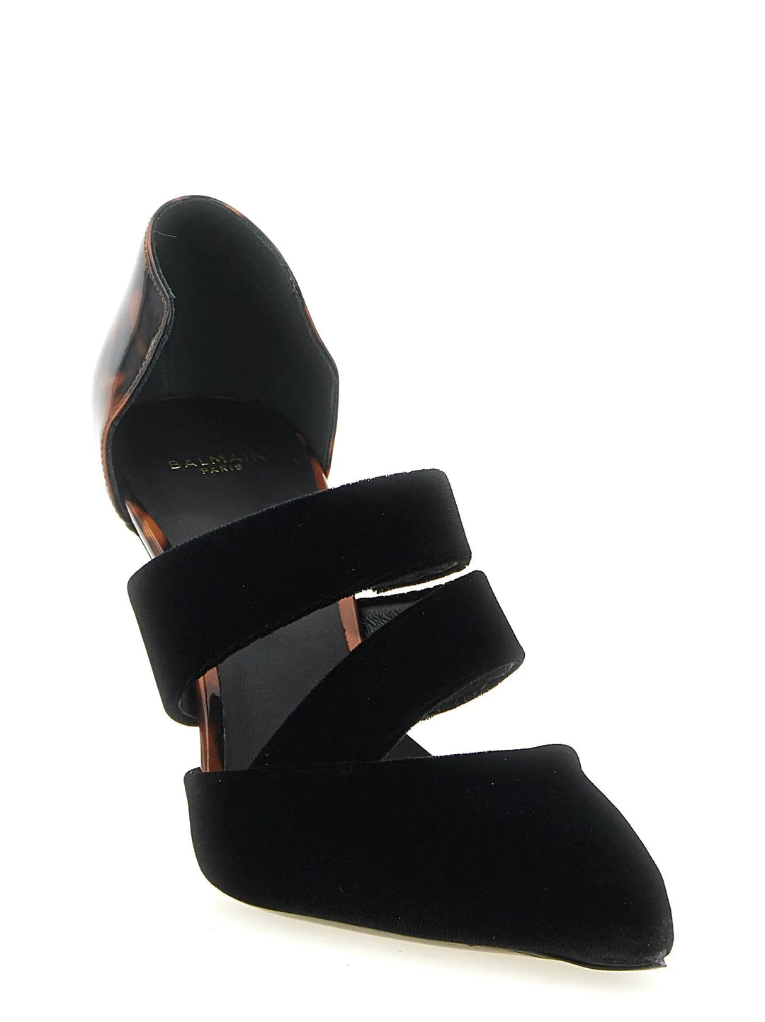 Balmain Sample Sale | Balmain Black Viscose High Heel Pumps - | Designer outlet