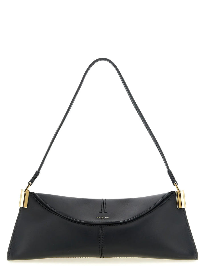 Balmain Sample Sale | Balmain Black Calfskin Shoulder Bag - | Designer outlet