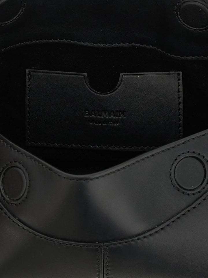 Balmain Sample Sale | Balmain Black Calfskin Shoulder Bag - | Designer outlet