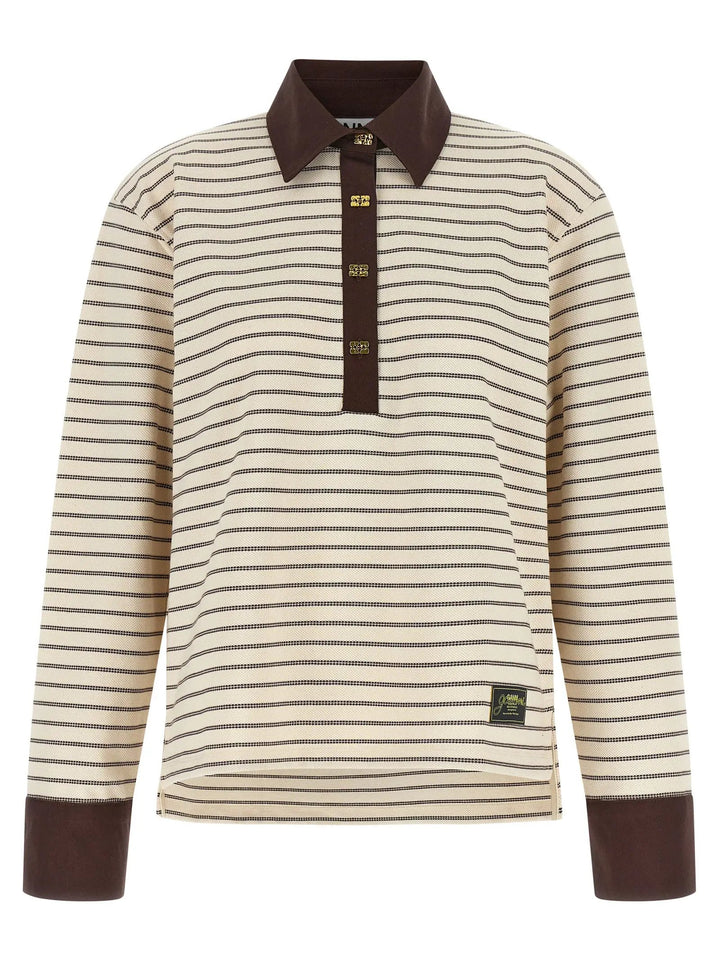 Ganni Sample Sale | Ganni Brown Cotton Cardigan - | Designer outlet
