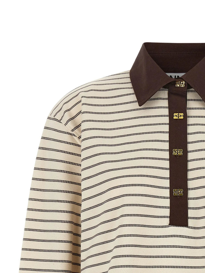 Ganni Sample Sale | Ganni Brown Cotton Cardigan - | Designer outlet