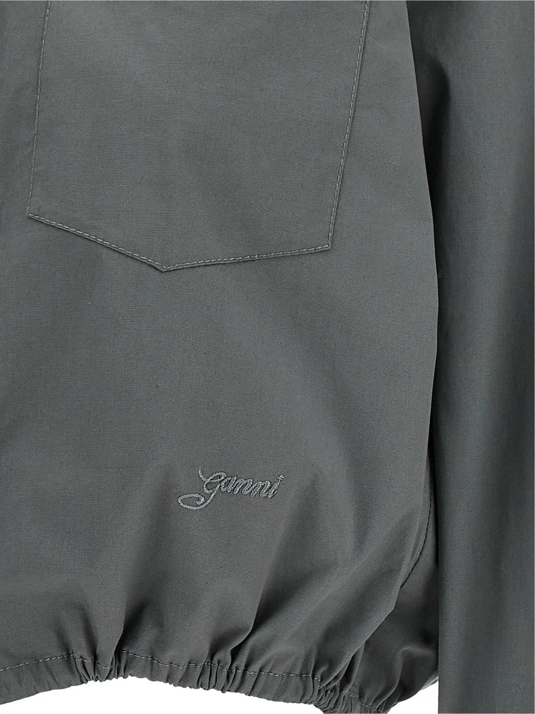 Ganni Sample Sale | Ganni Gray Cotton Blouse - | Designer outlet