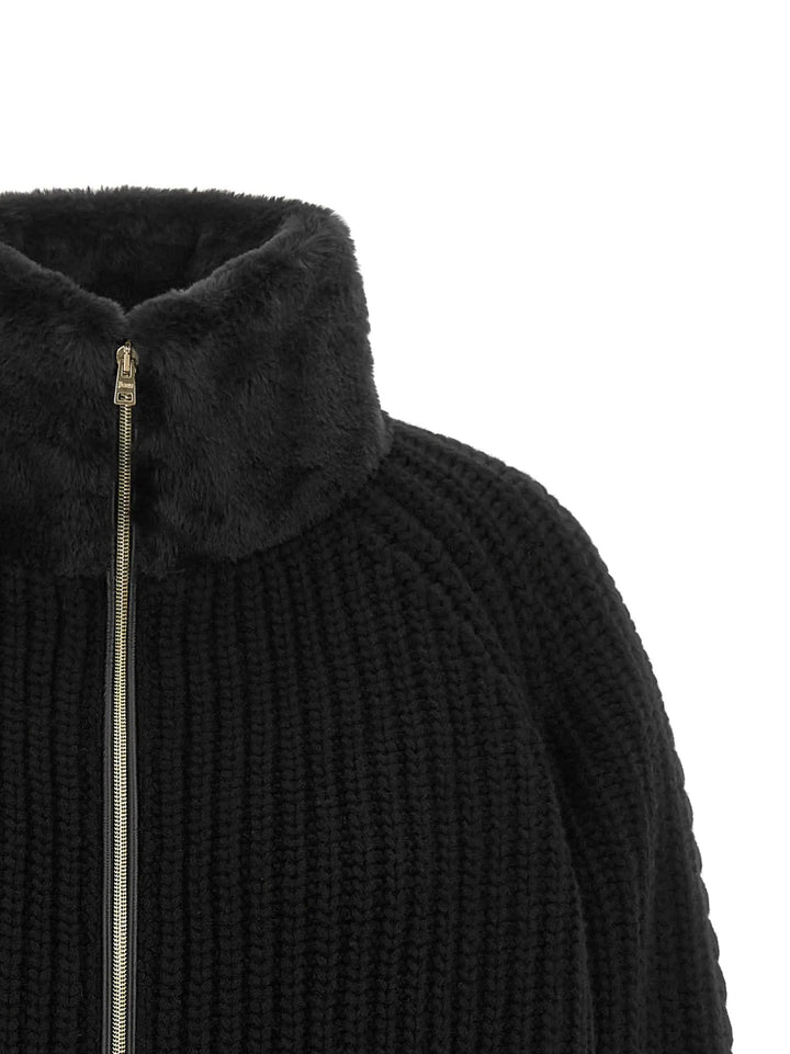 Herno Sample Sale | Herno Black Wool Cardigan - | Designer outlet