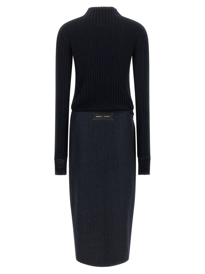 PINKO Sample Sale | PINKO Blue Polyester Midi Dress - | Designer outlet