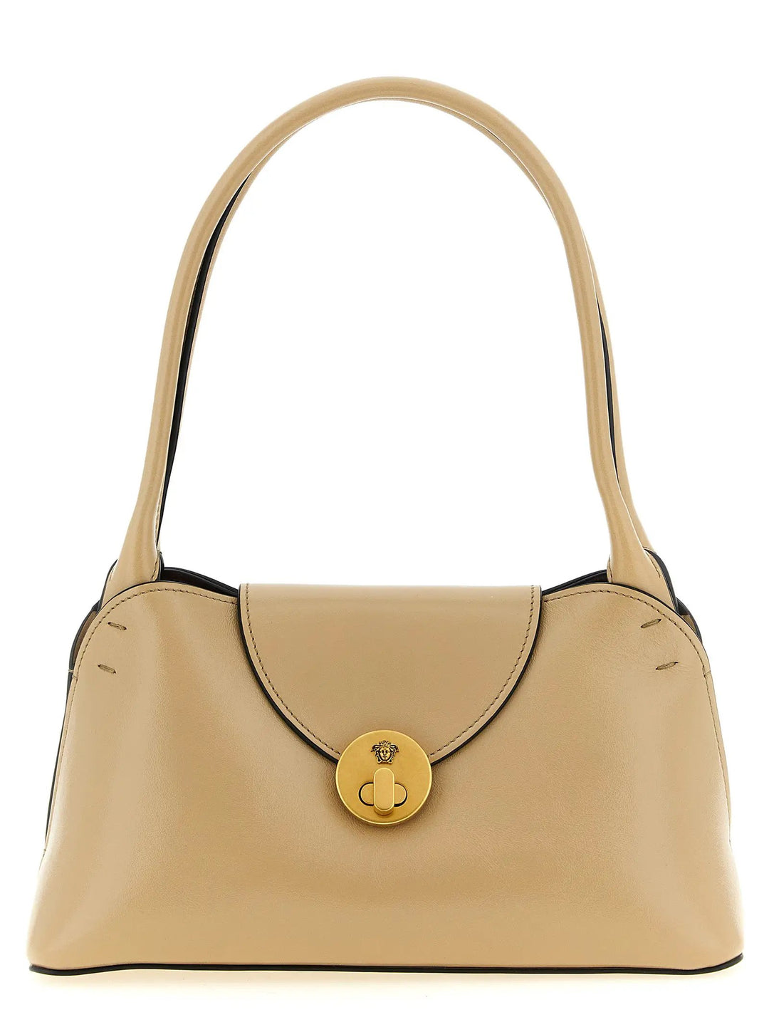 Versace Sample Sale | Versace Beige Calfskin Shoulder Bag - | Designer outlet