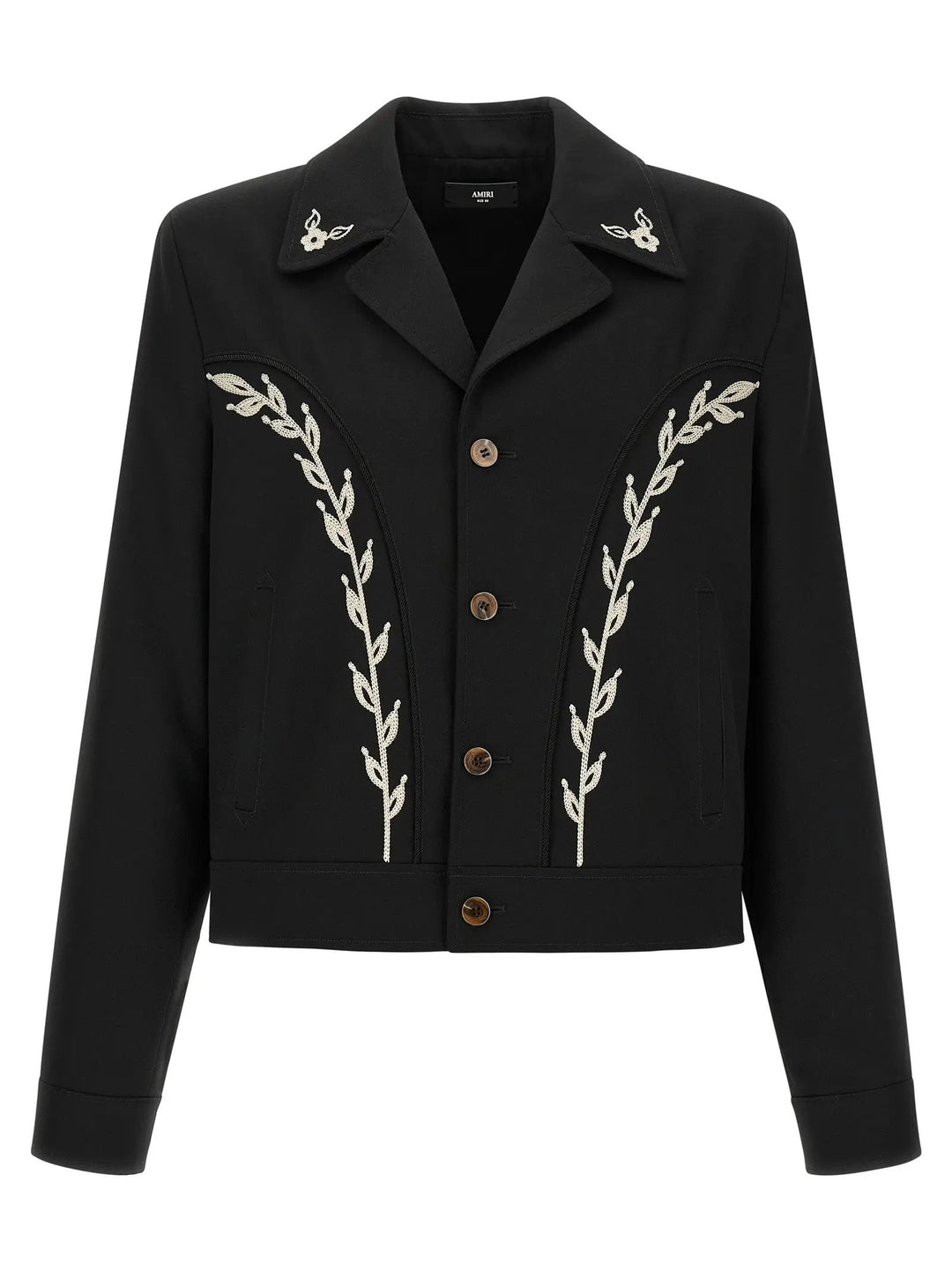 Amiri Sample Sale | Amiri Black Polyester Full-Length Jacket - | Designer outlet