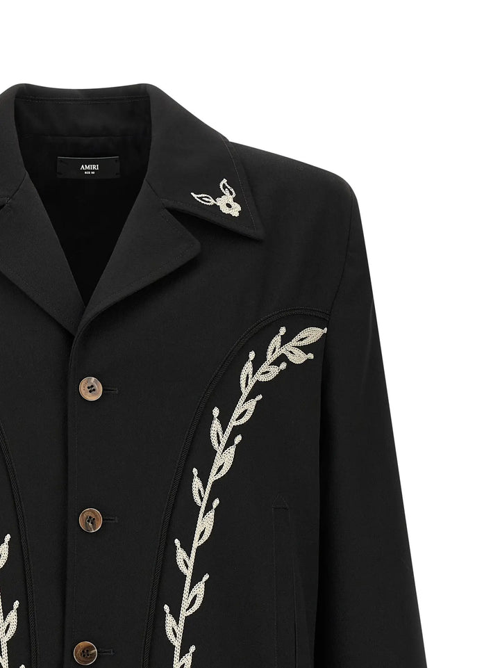 Amiri Sample Sale | Amiri Black Polyester Full-Length Jacket - | Designer outlet