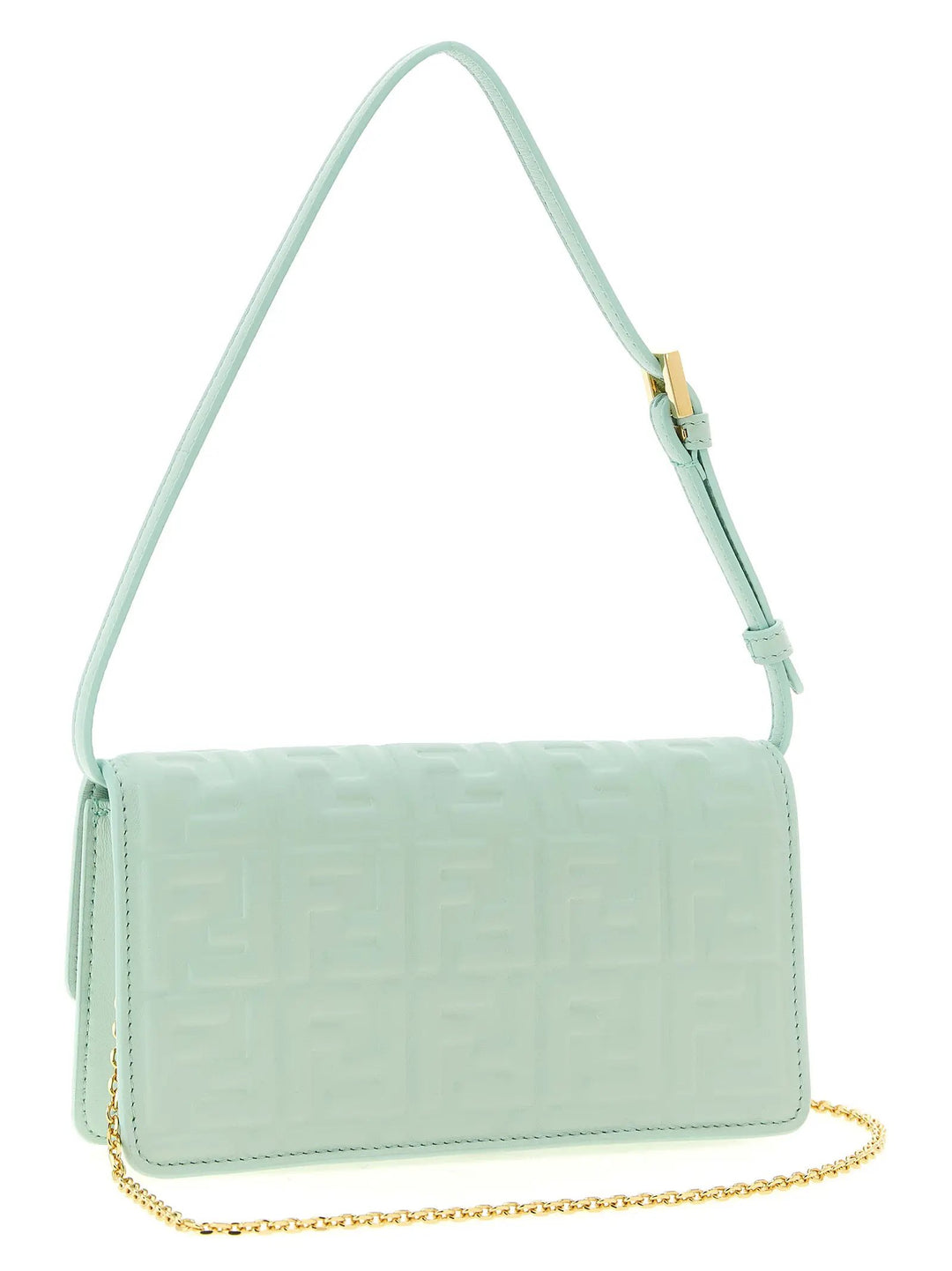 Fendi Sample Sale | Fendi Bicolor Lamb Leather Shoulder Bag - | Designer outlet