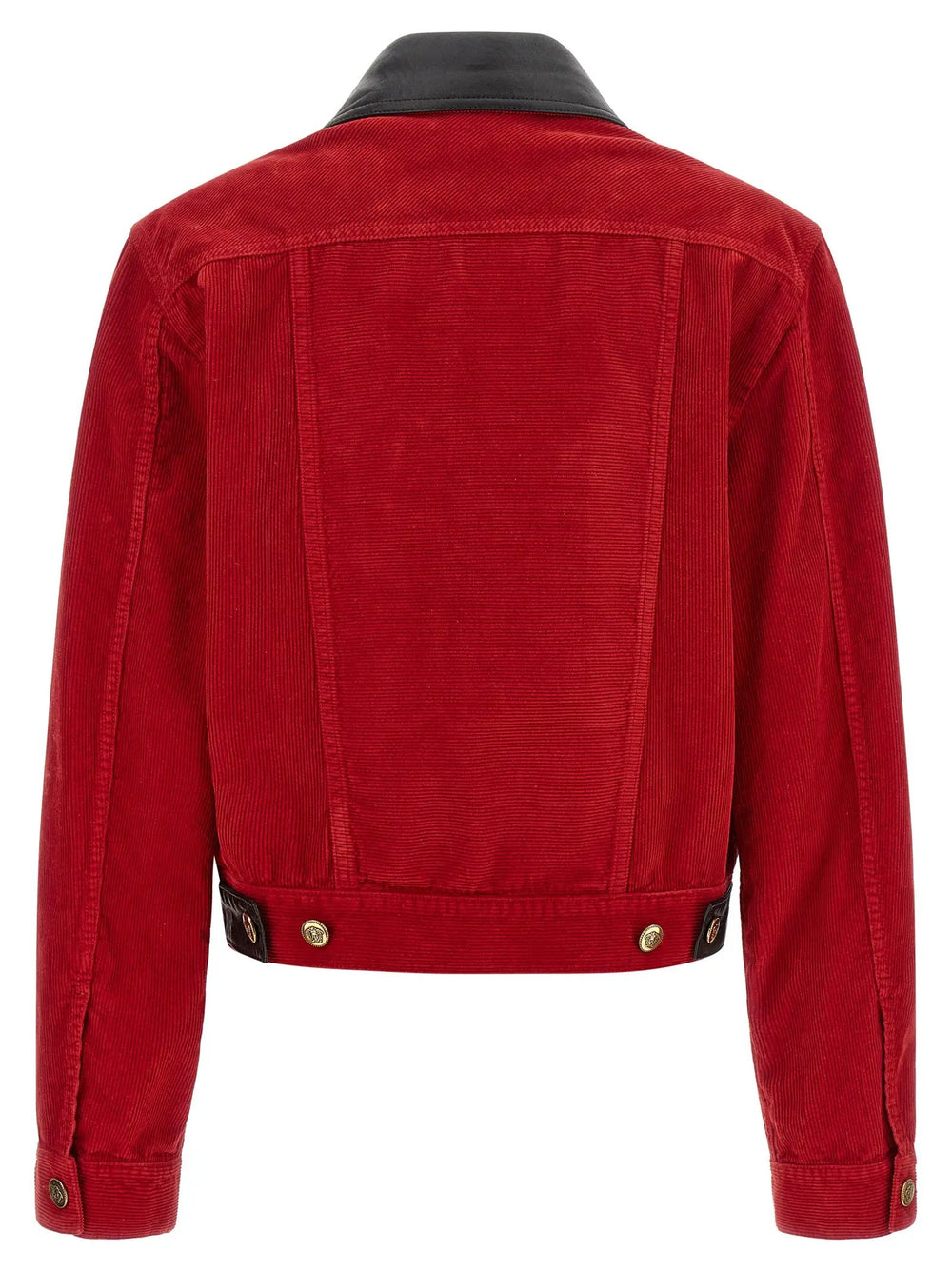 Versace Sample Sale | Versace Red Cotton Full-Length Jacket - | Designer outlet