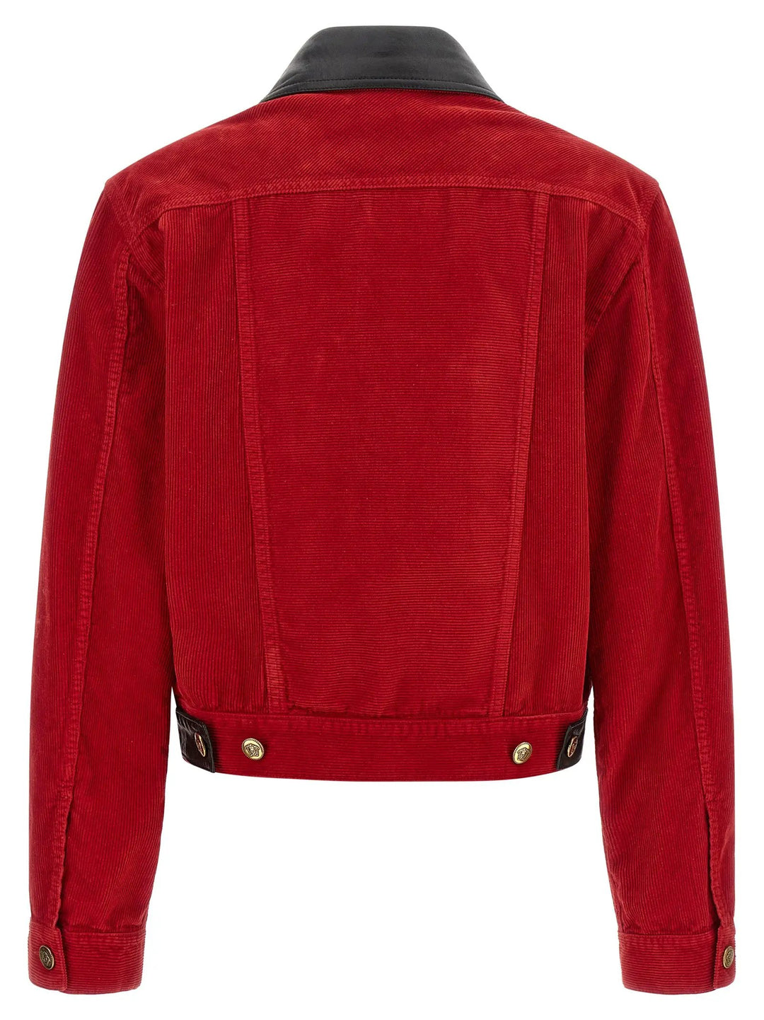 Versace Sample Sale | Versace Red Cotton Full-Length Jacket - | Designer outlet