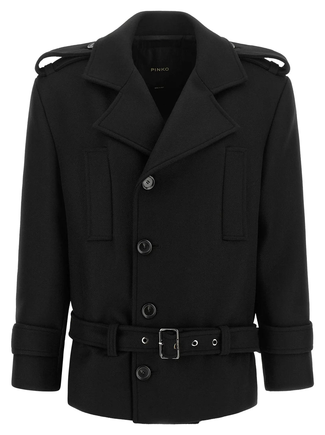PINKO Sample Sale | PINKO Black Wool Coat - | Designer outlet