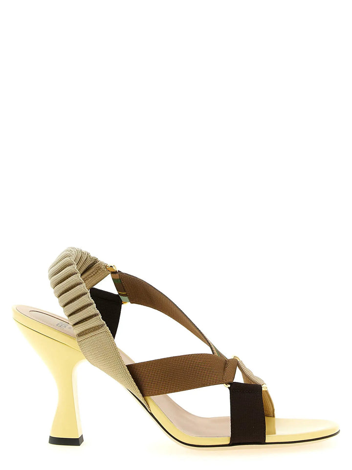 Fendi Sample Sale | Fendi Multicolor Viscose Mid Heel Pumps - | Designer outlet