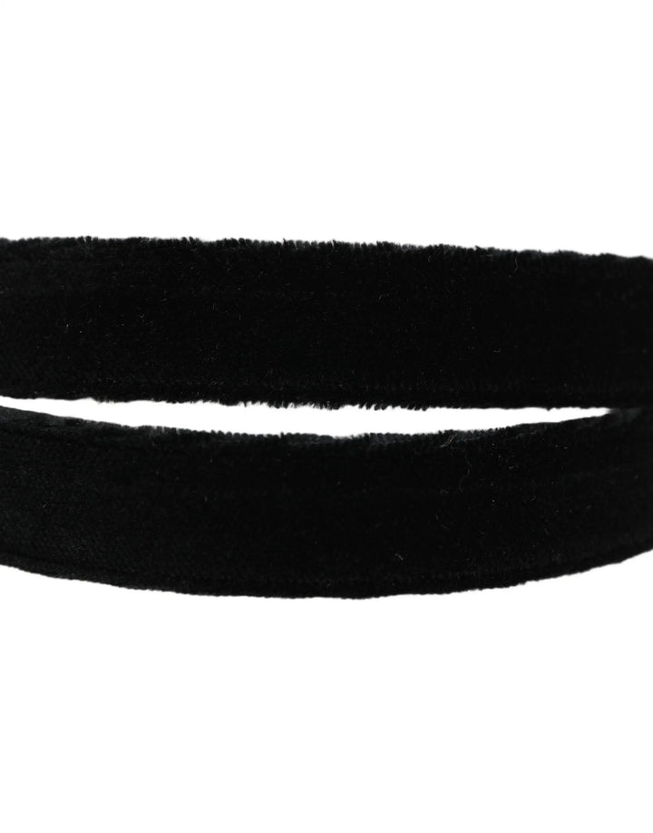Dolce &amp; Gabbana Sample Sale | Dolce &amp; Gabbana Men Black Velvet Gold Tone Metal Buckle Belt - | Designer outlet