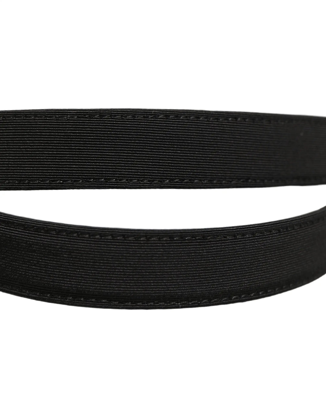 Dolce &amp; Gabbana Sample Sale | Dolce &amp; Gabbana Black Canvas Leather Gold Metal Buckle Belt - | Designer outlet