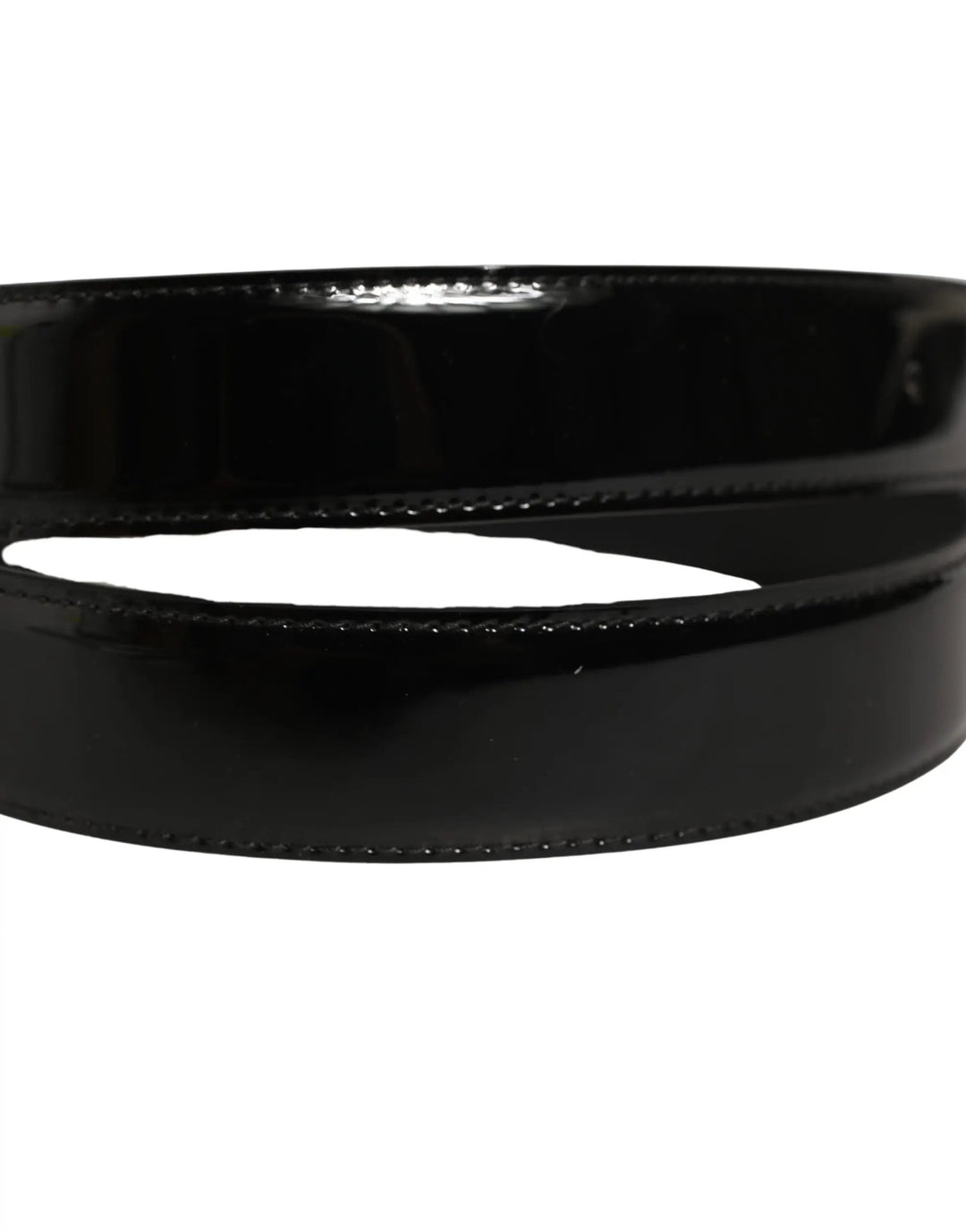 Dolce &amp; Gabbana Sample Sale | Dolce &amp; Gabbana Black Patent Leather Gold Metal Buckle Belt - | Designer outlet