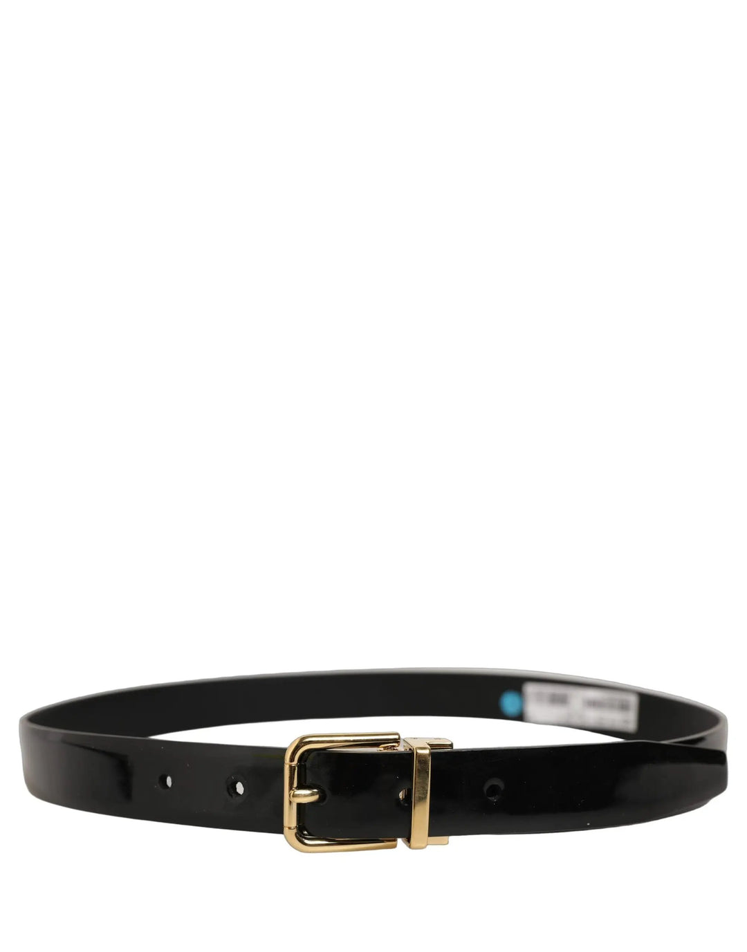 Dolce &amp; Gabbana Sample Sale | Dolce &amp; Gabbana Black Classic Leather Gold Tone Buckle Belt - | Designer outlet