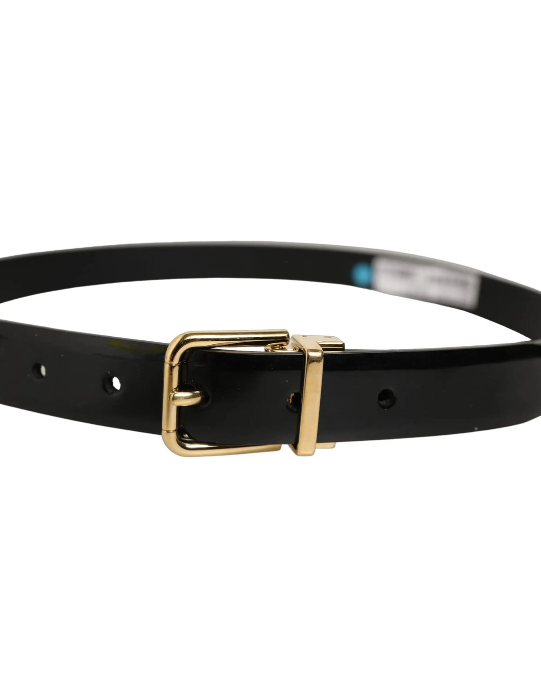 Dolce &amp; Gabbana Sample Sale | Dolce &amp; Gabbana Black Classic Leather Gold Tone Buckle Belt - | Designer outlet