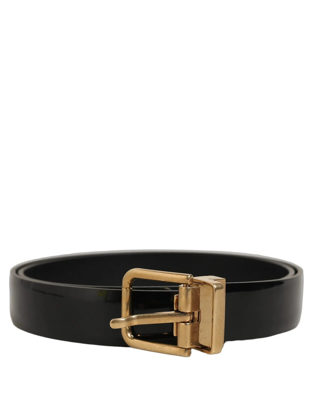 Dolce &amp; Gabbana Sample Sale | Dolce &amp; Gabbana Black Classic Leather Gold Tone Buckle Belt - | Designer outlet
