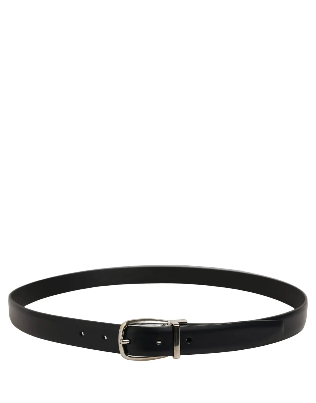 Dolce &amp; Gabbana Sample Sale | Dolce &amp; Gabbana Blue Calf Leather Silver Metal Buckle Belt - | Designer outlet
